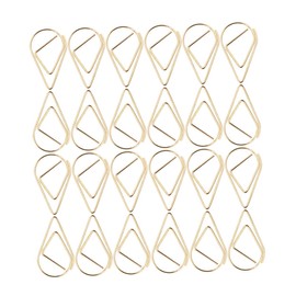 DOITOOL 100Pcs Decorative Metal Paper Clips Creative Water Drop Shaped Clips for Organizing Documents School Office Supplies Cute Birthdays and Christmas