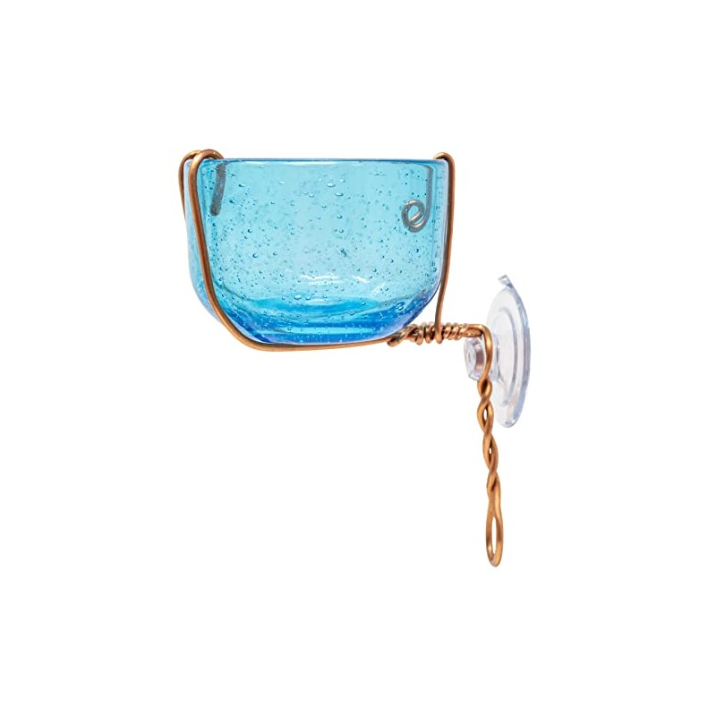 Songbird Essentials SEHHBBWF Copper Bluebird Mealworm Window Feeder (Set of