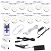 AIBOO Under Cabinet Lighting Kit, Plug in LED Puck Lights