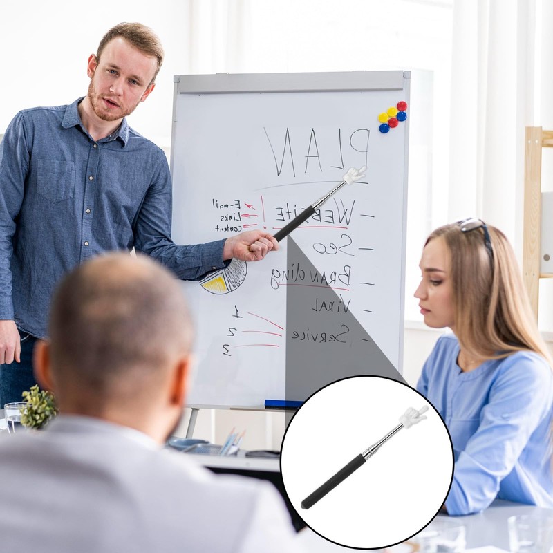 YUXIANLB 3PCS Telescopic Teachers Pointer, Extendable Pointer Finger Stick for