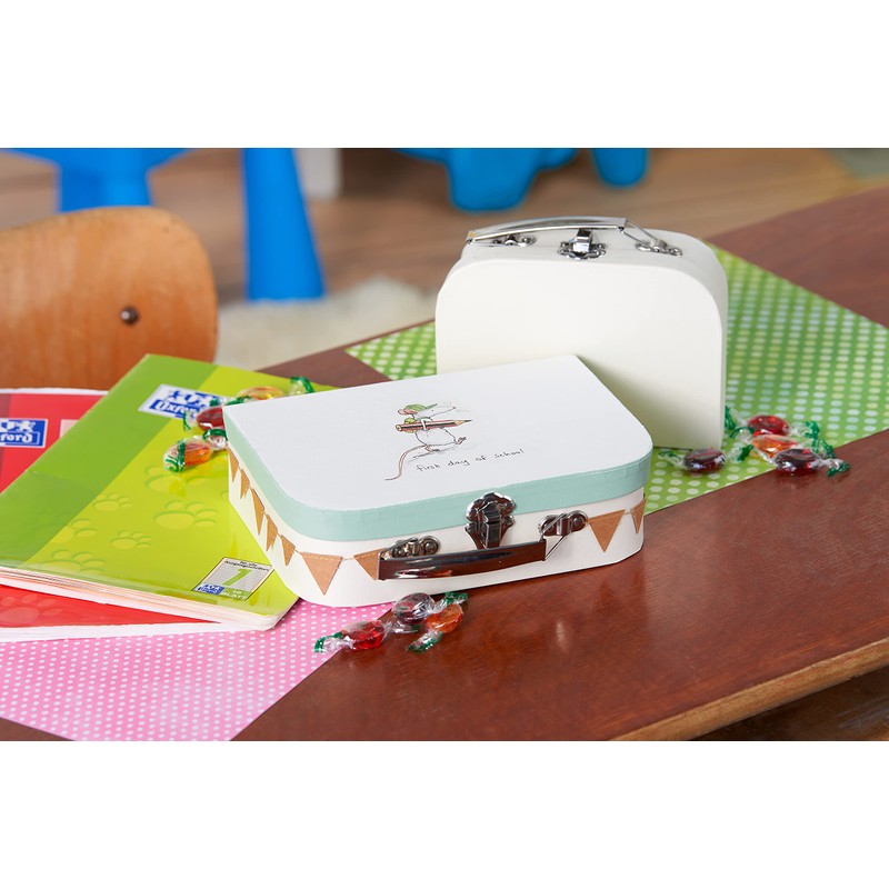 VBS Suitcase, set of 2, cream-coloured cardboard, 23 x 15