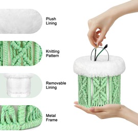 WAWOHERRNS Plush Lined Glasses Holder Glasses Stand Case Anti-scratch Eyeglass Holder Stand for Table, Desk Nightstand Office