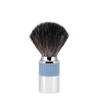 MÜHLE NEO Shaving Brush, chrome-plated, Rubber Grip Handle, glacier blue