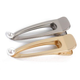 Suoirblss 2PCS Lady Girls Metal Duck Teeth Hair Clips Hair Grip Crocodile Accessories Hairpins Chic Styling Hair Claw (B#)