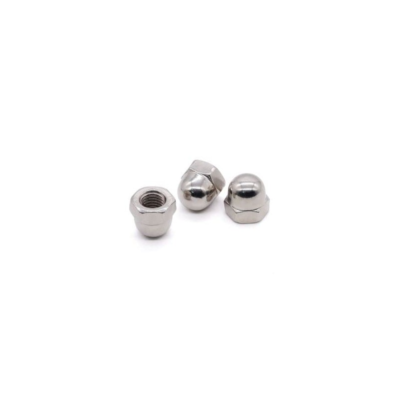 Glvaner M10-1.5 Thread Size (10 pcs) Stainless Steel Acorn Cap