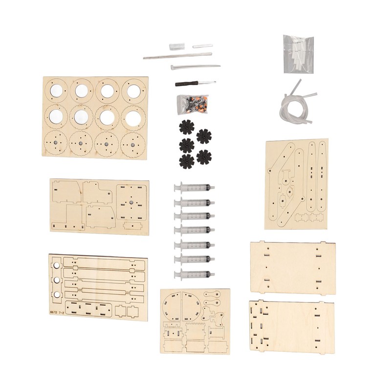 Wooden Hydraulic Excavator DIY Manual Detachable Educational Stimulation Hydraulic Excavator