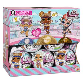 L.O.L. Surprise! All-Star Sports Series 4 Toy for Kids - Summer Games Sparkly Dolls with 8 Surprises & Accessories,3.75 x 3.75 x 3.75 centimeters
