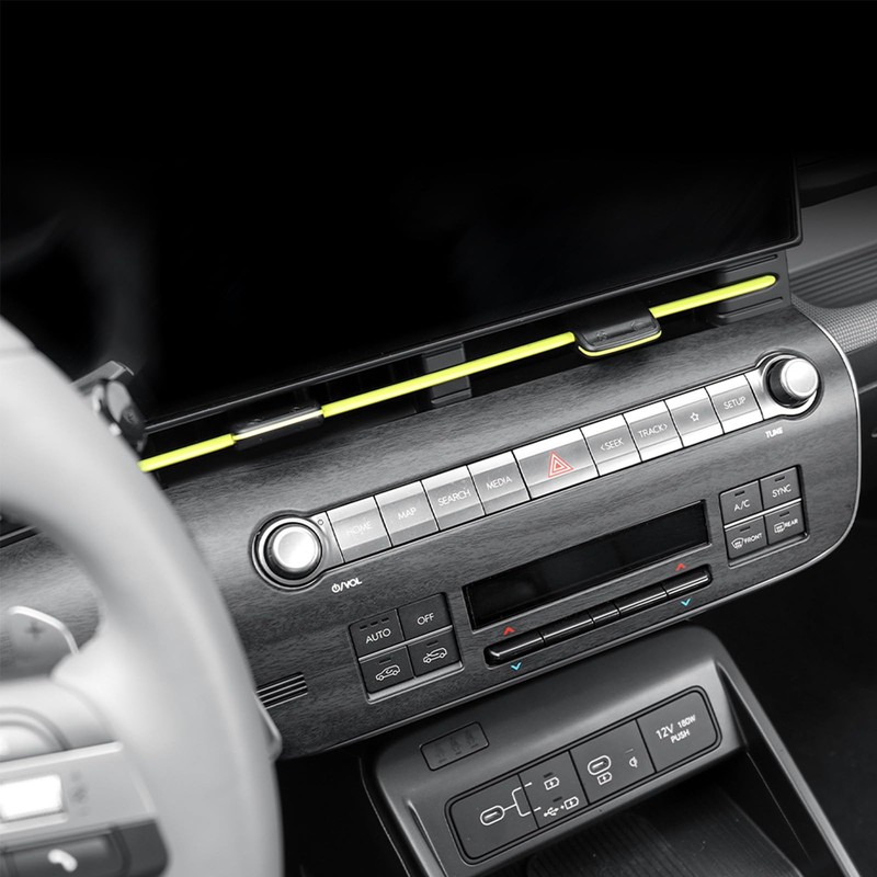 FOEVE Car Air Conditioning Button Cover Trim Compatible with Hyundai