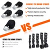 ieron Pack of 2 Tie Down Straps with Ratchet, 3