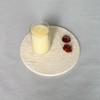 StonePlus Natural Round Marble Tray Matte Polishing Board Circular Plate