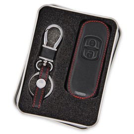 INIBUD Mazda Compatible Key Case Smart Key Case (Demio, Biante, Atenza, MPV, CX-5, Premacy, Axela, etc.), Black