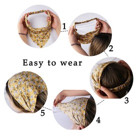 Jaciya Hair Scarfs Headband Bandana 10pcs Head Scarves Hair Accessories for Women pañuelos para la cabeza para mujer