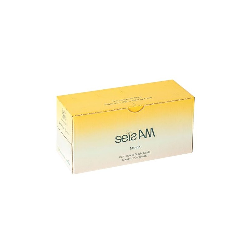 SeizAM Shot Preventivo para la Resaca, Sabor Mango, 100mL (10pack)
