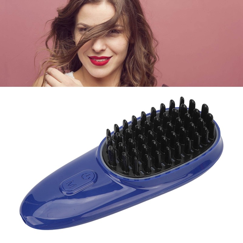 Electric Scalp Massager Brush Vibration Red Blue LED Fatigue Relief