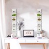 YEXEXINM 2 Pack 7 Tier Wall Shelf Unit 43" White