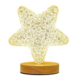 Decorative Table Lamp Bedside Night Light Romantic Table Lamps Innovative Ornaments for Bedroom Star Style