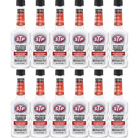STP High Mileage Fuel Injector Cleaner and Carburetor Cleaner Treatment, Bottled Lubricant for Upper Cylinder, 5.25 Oz, 12 Count, STP