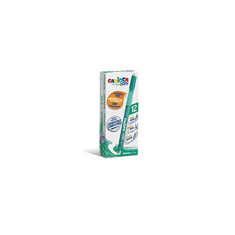 CARIOCA Oops Retractable Pens | Erasable Rollerball Refillable Pen Set