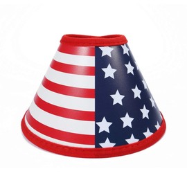 Mogoko American Flag Pet Medical Surgery Recovery e Collar, Comfy Plastic Elizabethan Neck Collar, Dog Cat Wound Protective Head Cone