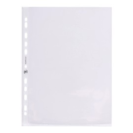 ELBA 100460989 Brochure covers Premium 25 pieces for DIN A4 0.12 mm crystal clear OHP suitable Universal perforation PP plastic Transparent film Plastic cover Transparent cover ideal for folders ring binders and staplers