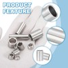 PATIKIL 6 Pcs Stainless Steel Spacers, 8mm ID x 10mm