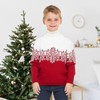 Momkonzz Ugly Christmas Sweater Family Matching Sweater with Snowflake Knit