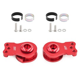 2PCS Aluminum 25T Adjustable Servo Saver High-Torque Servo Arm Compatible with 1/10 Traxxas TRX4 TRX6 SCX10 RC Cars