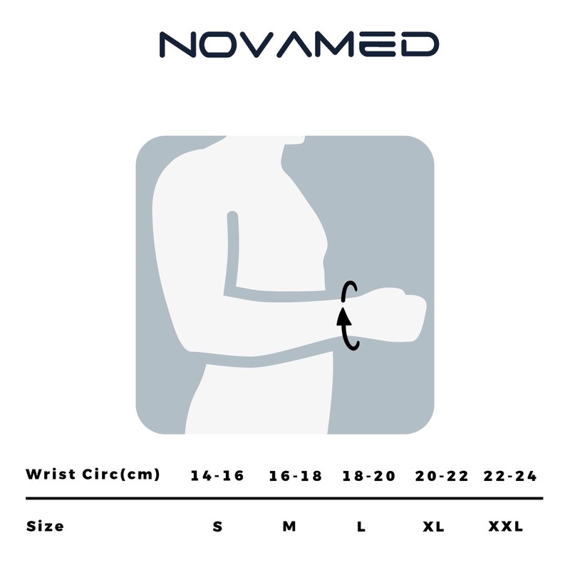 Novamed Lightweight Wrist Support (Black or Beige)