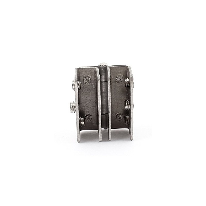 Sourcingmap Shower Door Metal Glass-to-Glass Clamp Clip Hinge for 8mm