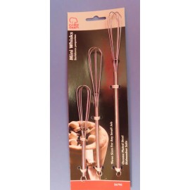 Chef Craft Mini Whisks.  Package of 3  Dishwasher Safe  # 26790 NEW