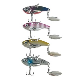 Orurdo qb100248c01n0 Metal Vibration Mini Fishing Equipment for Light Shore Jigging for Sea Bass, Sickepers, Black Bass, Etc. C Color Set (0.2 oz (7.5 g)