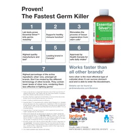 #1 Canadian Made Premium Ionic Silver 100mL ● Ultra Strength 50 ppm 100 Day Supply ● Laboratory Certified ● Works faster than other brands ● BPA free PET bottle ● Trusted since 2005