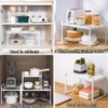 HQahnekme Kitchen Cabinet Organiser, Shelf Insert with Non-Slip Mat, Kitchen
