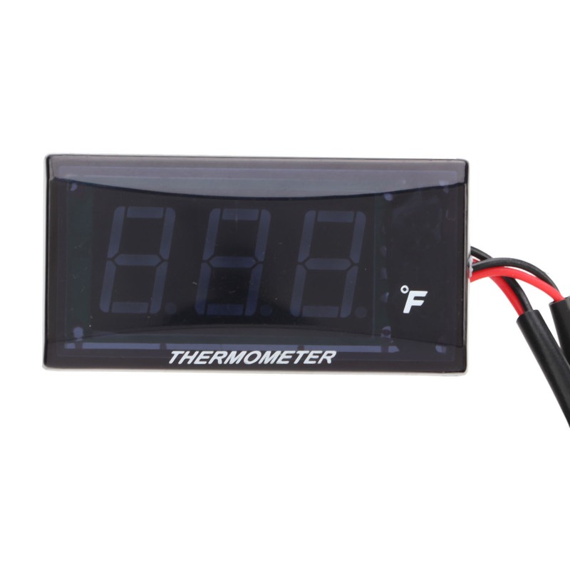 Water Temperature Gauge Fahrenheit Degree LCD Backlit Display Waterproof Water