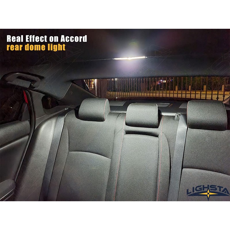 LIGHSTA 14PCS Super Bright White LED Interior Light Kit Package
