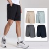 Andar Men's Ice Silk Plus Size Running Fitness Summer Shorts Inner M/Black 3ea