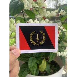 LUDIMSTI (3Pcs) Black American Heritage Flag 1967 Waterproof Vinyl Stickers 3 Inches