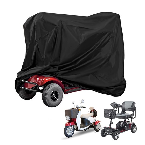Iptienda Mobility Scooter Covers, Mobility Scooter Rain Cover Mobility Scooter Cover for Outside Storage Waterproof-140x66x89cm
