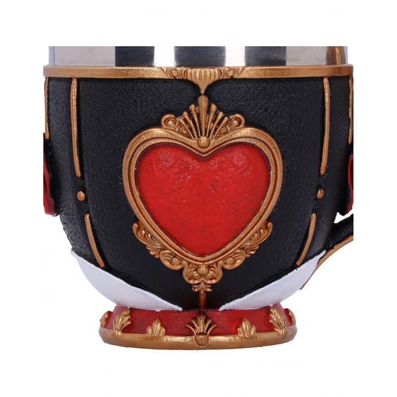 Nemesis Now Pinkys Up Queen of Hearts Cup, 11cm, Black