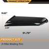 CNNELL Rear Outside D Pillar Molding Trim Compatible with Land