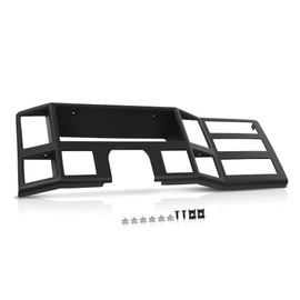 LQI Dashboard Bezel Trim Instrument Cluster, Compatible with Jeep Cherokee XJ 1984-1996, Speedometer Dash Cover, Black