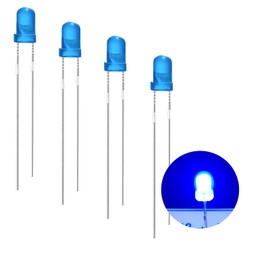 Pack of 120 3 mm LED LEDs, 2 Pin LED Diodes, Extra Bright 3 mm LED Assortment Kits, Diffuse Diodes Set for Science Projects, DIY Projects (Blue, Pack of 120)