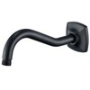 Curved Shower Arm with Flange,SWHYGER 8-Inch S-Shape Stainless Steel Top