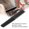 6pcs Carbon Fine Cutting Combs Salon Barber Plastic Hairdressing Flat