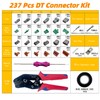 237 PCS Deutsch Connector Kit with ratchet crimping pliers and