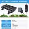 DEGGOX Aquarium Chillers Fan - Fish Tank Cooling Fan ，Axolotl