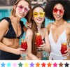 CHRORINE 8/16/24/40 Pairs Rimless Star Shape Sunglasses Transparent Glasses Bulk