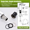 TOCALOCA Bathroom Sink Faucet Chrome Single Handle 1 Hole Vanity