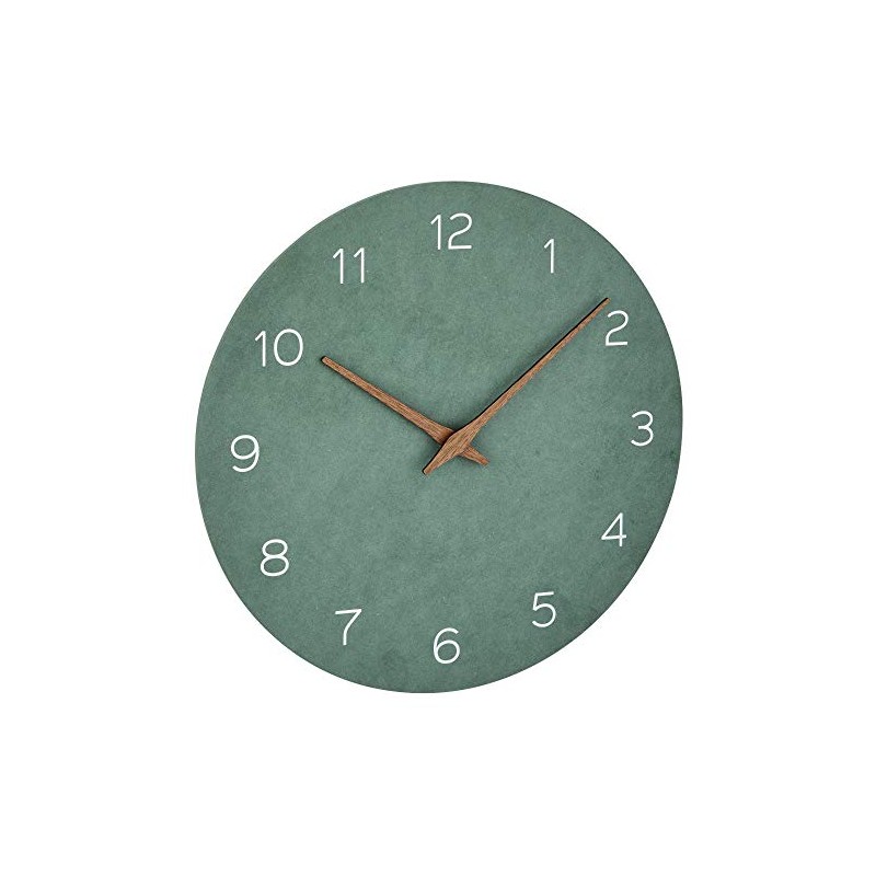TFA Dostmann 60.3054.04 Analogue Wall Clock, Wood Effect, Quartz Movement