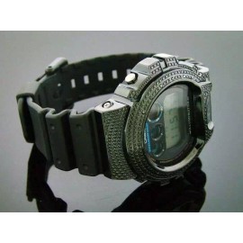 Casio Men Casio G Shock 012ct Diamonds Black Face Watch 6900 Black Case